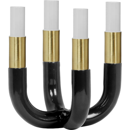 Kaonashi Candelabra by TOV Furniture. Made from aluminum, iron in a transitional style.
