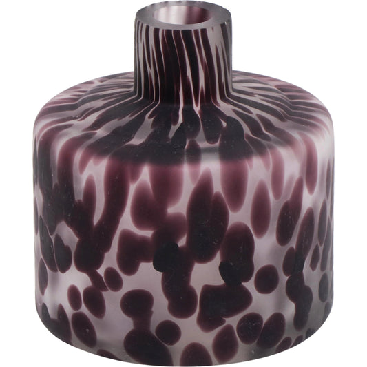 Pickle Glass Vase by TOV Furniture in purple, transparent. Made from glass in a modern style.