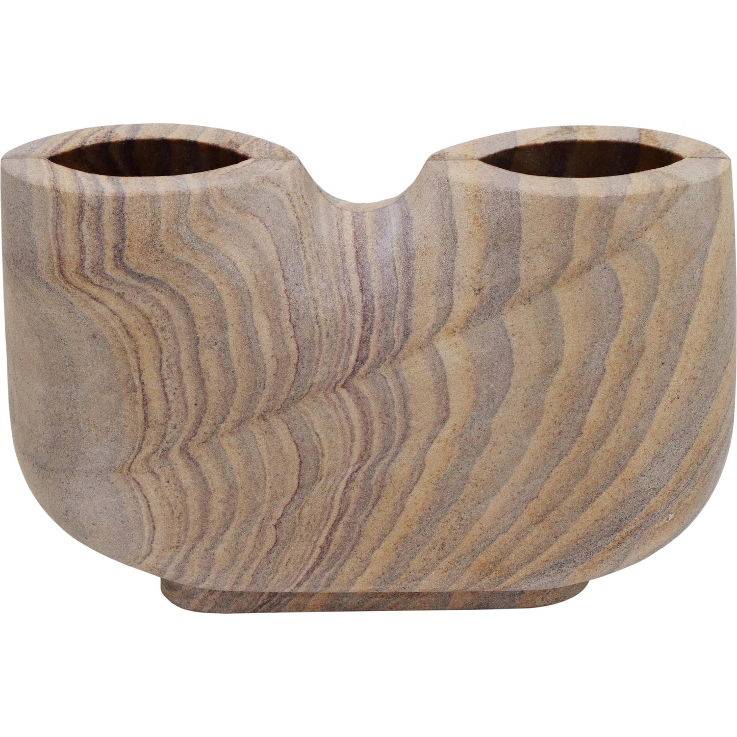 002 SI-2107515 | Additional Silo | Saava Rainbow Stone Vase by TOV Furniture in natural. Made from stone in a modern style.