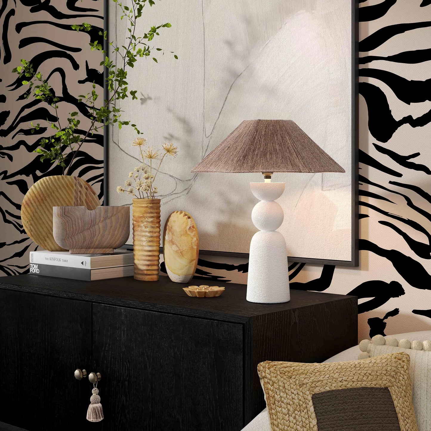 007 SI-2107515 | Additional Silo | Saava Rainbow Stone Vase by TOV Furniture in natural. Made from stone in a modern style.