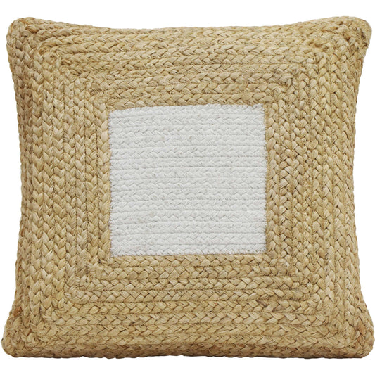 Blank Mind Square Accent Pillow by TOV Furniture. Made from acrylic, cotton, jute, nylon in a cottage & farmhouse style.