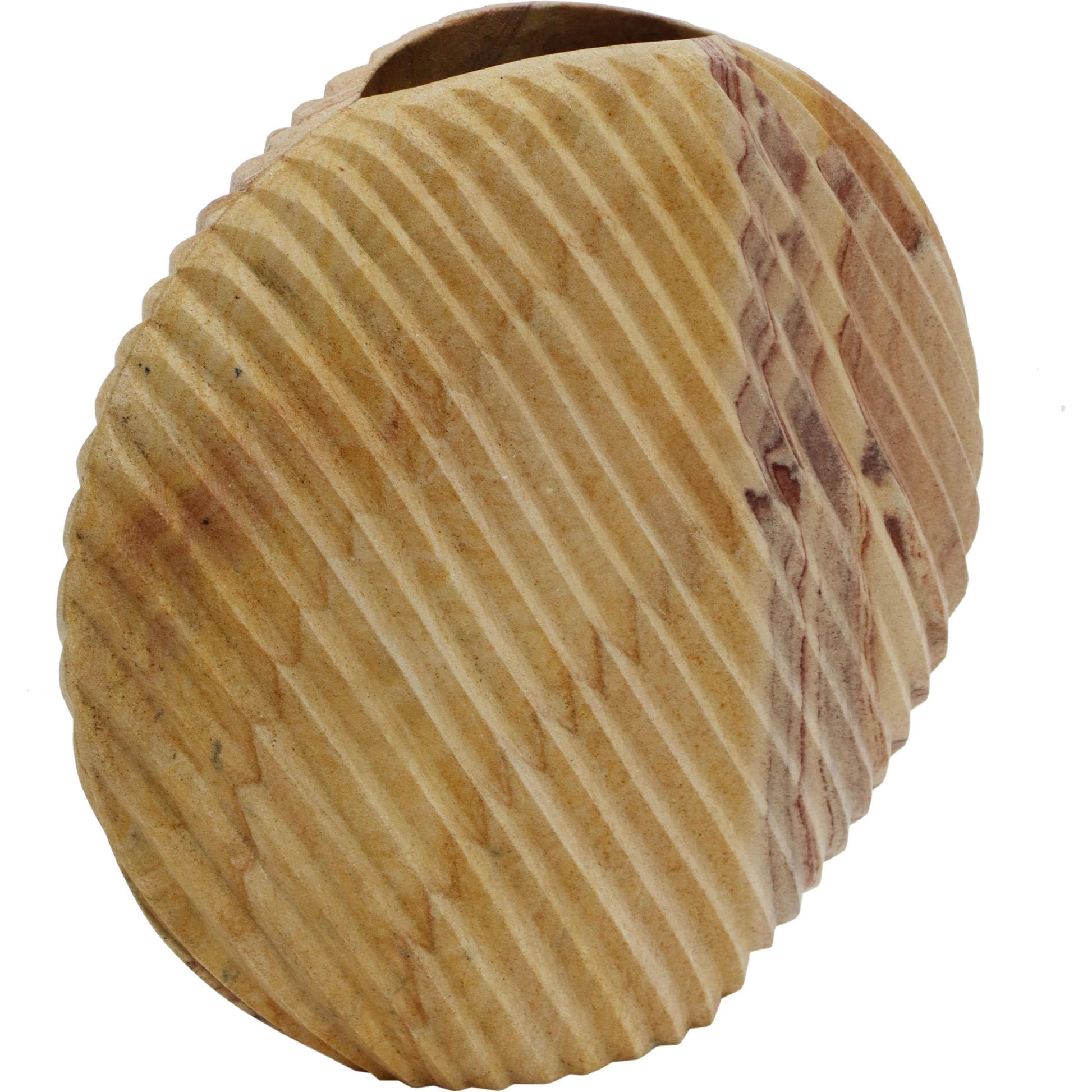 Saava Shell Stone Vase by TOV Furniture in natural. Made from stone in a cottage & farmhouse style.