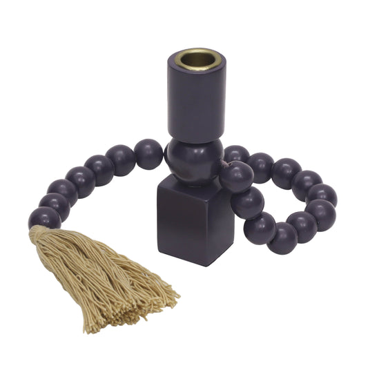 Harrison Wooden Candlestick by TOV Furniture. Made from cotton, iron, wood in a unique style.