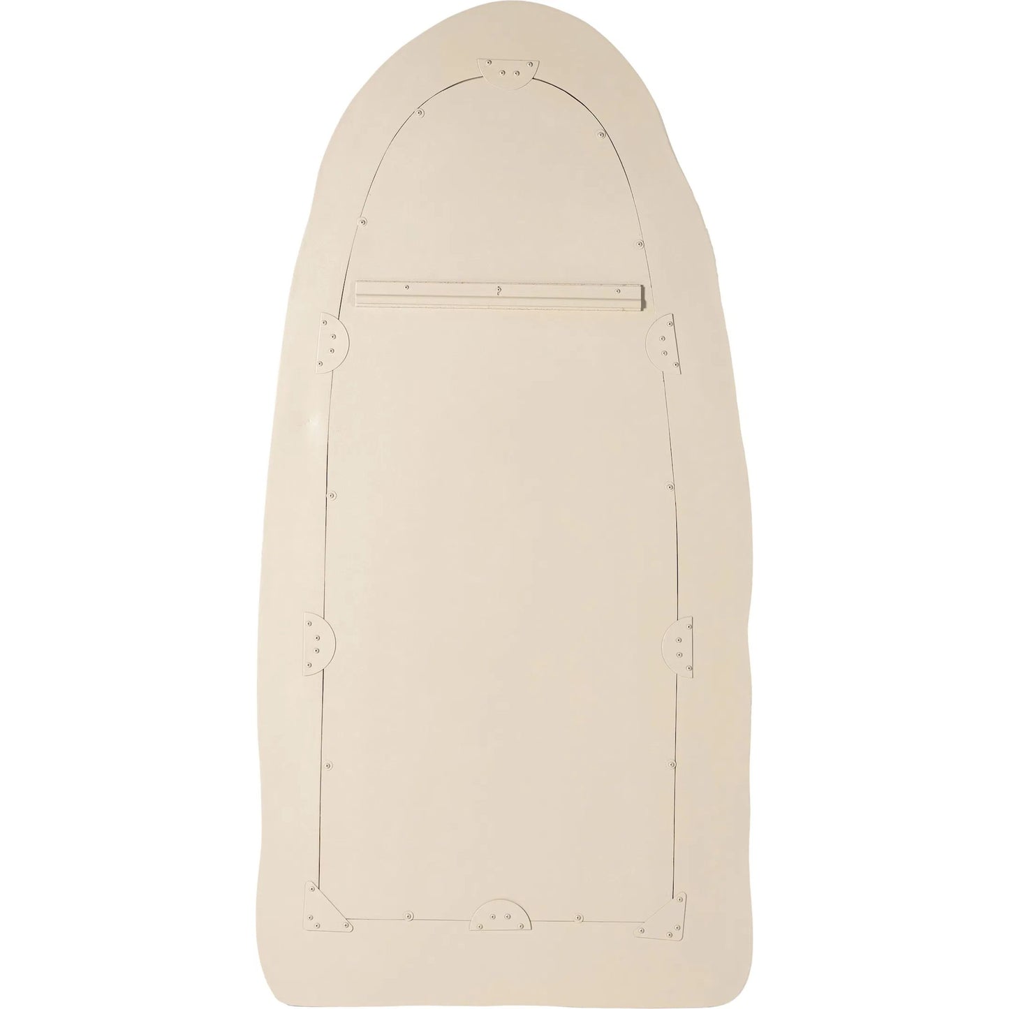 003 SI-2320934 | Additional Silo | Kaia Textured Small Floor Mirror by TOV Furniture in cream. Made from frp, glass in a modern style.