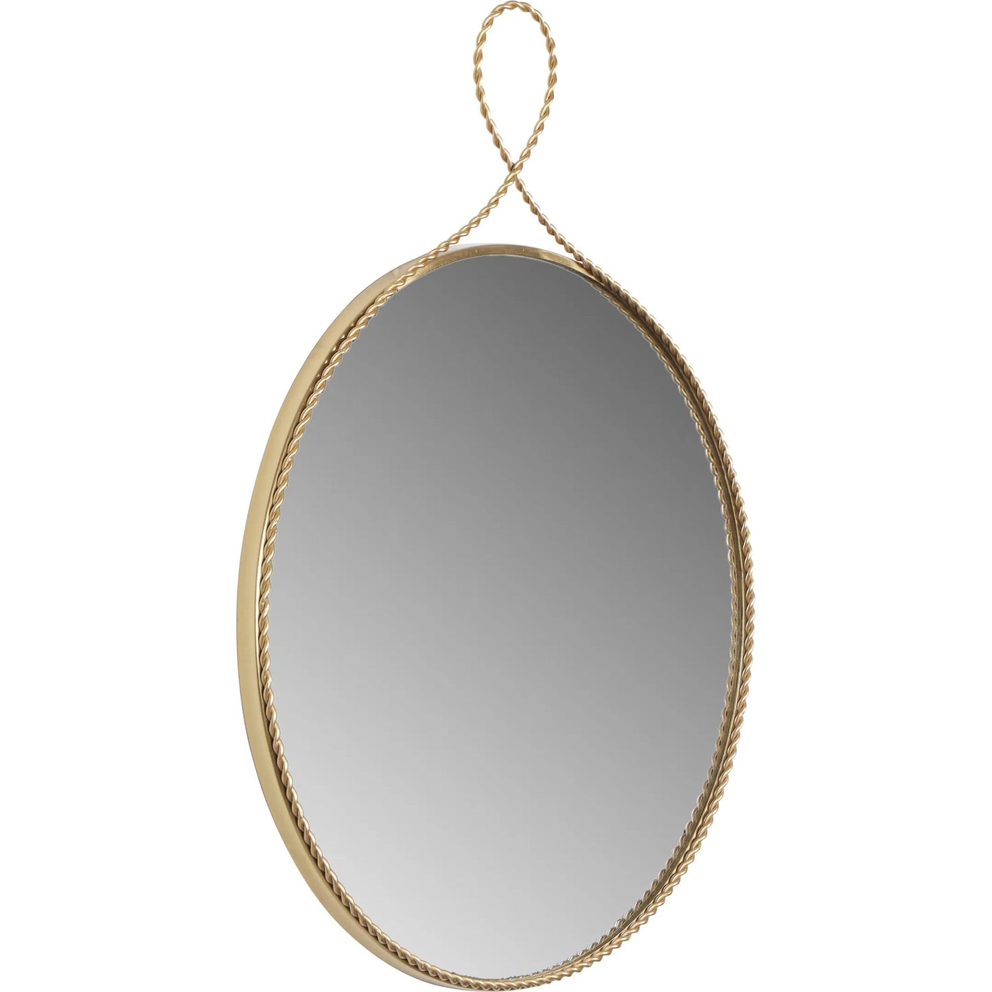 002 SI-2248442 | Additional Silo | Ravina Braided Brass Round Wall Mirror by TOV Furniture in gold. Made from glass, iron, mdf in a transitional style.