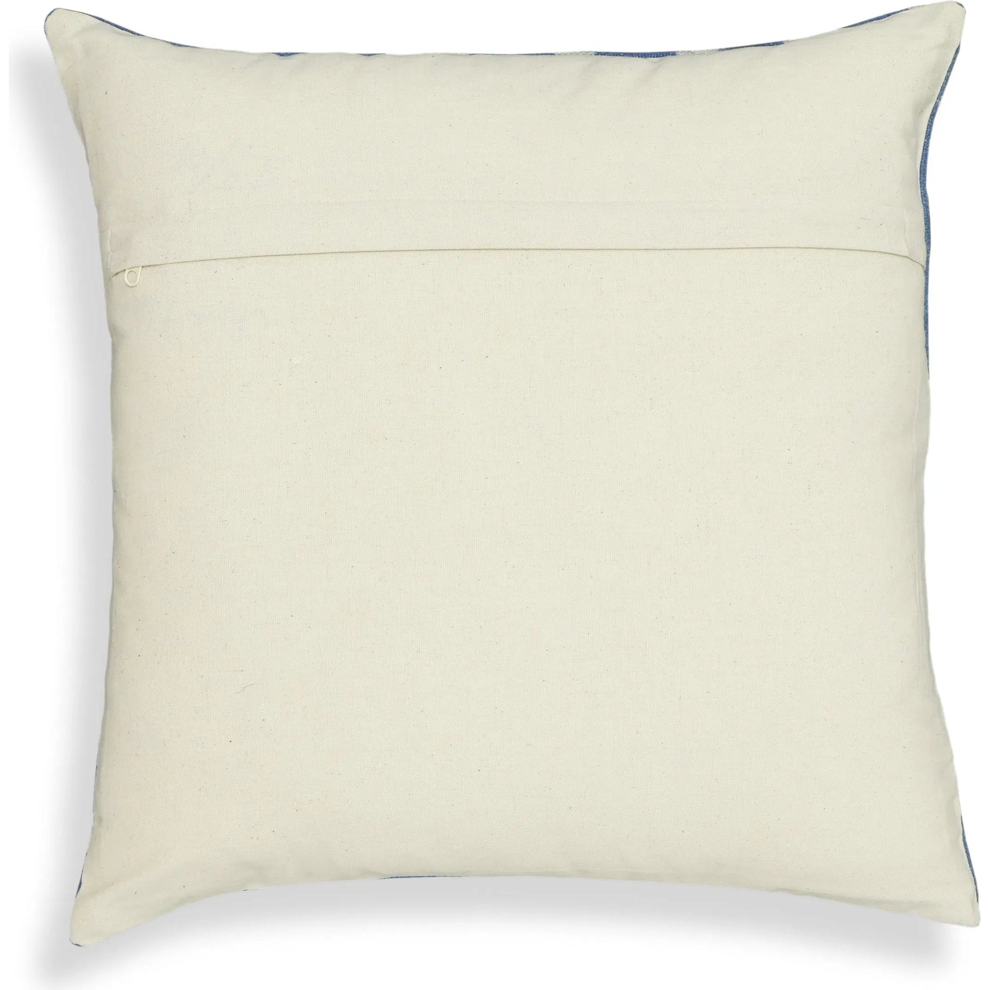 Dots Cotton Square Accent Pillow by TOV Furniture in indigo. Made from cotton, polyester, rayon in a eclectic & global style.