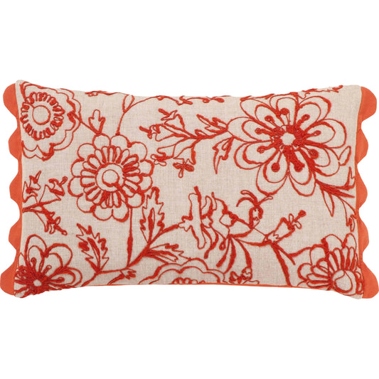 Portia Embroidered Cotton Flex x Accent Cushion by TOV Furniture. Made from cotton, linen in a unique style.