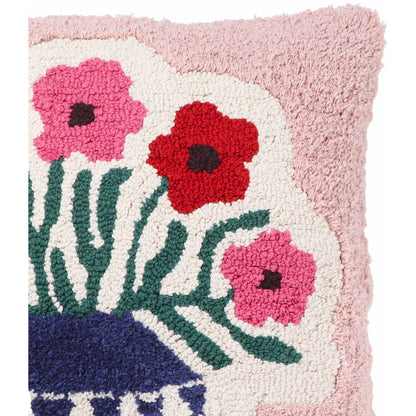 Blossom Tufted Cotton Square Accent Pillow by TOV Furniture in multi. Made from cotton, polyester in a eclectic & global style.