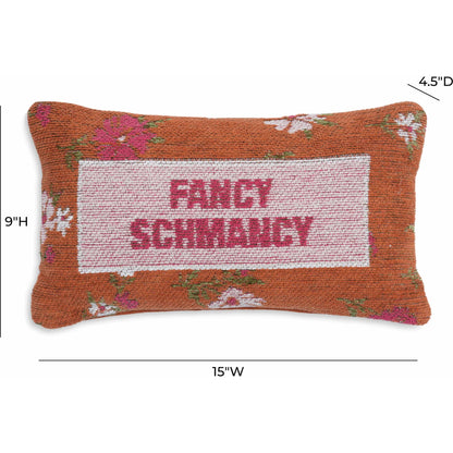 Fancy Schmancy Jacquard Cotton Pillow by TOV Furniture in multi. Made from cotton in a unique style.