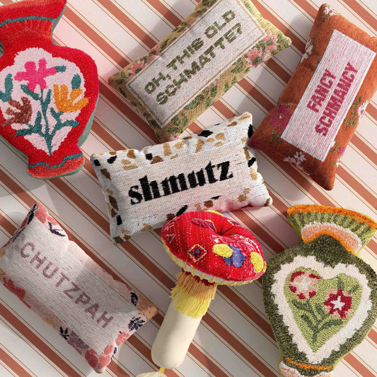 Shmutz Jacquard Cotton Pillow by TOV Furniture in multi. Made from cotton in a unique style.