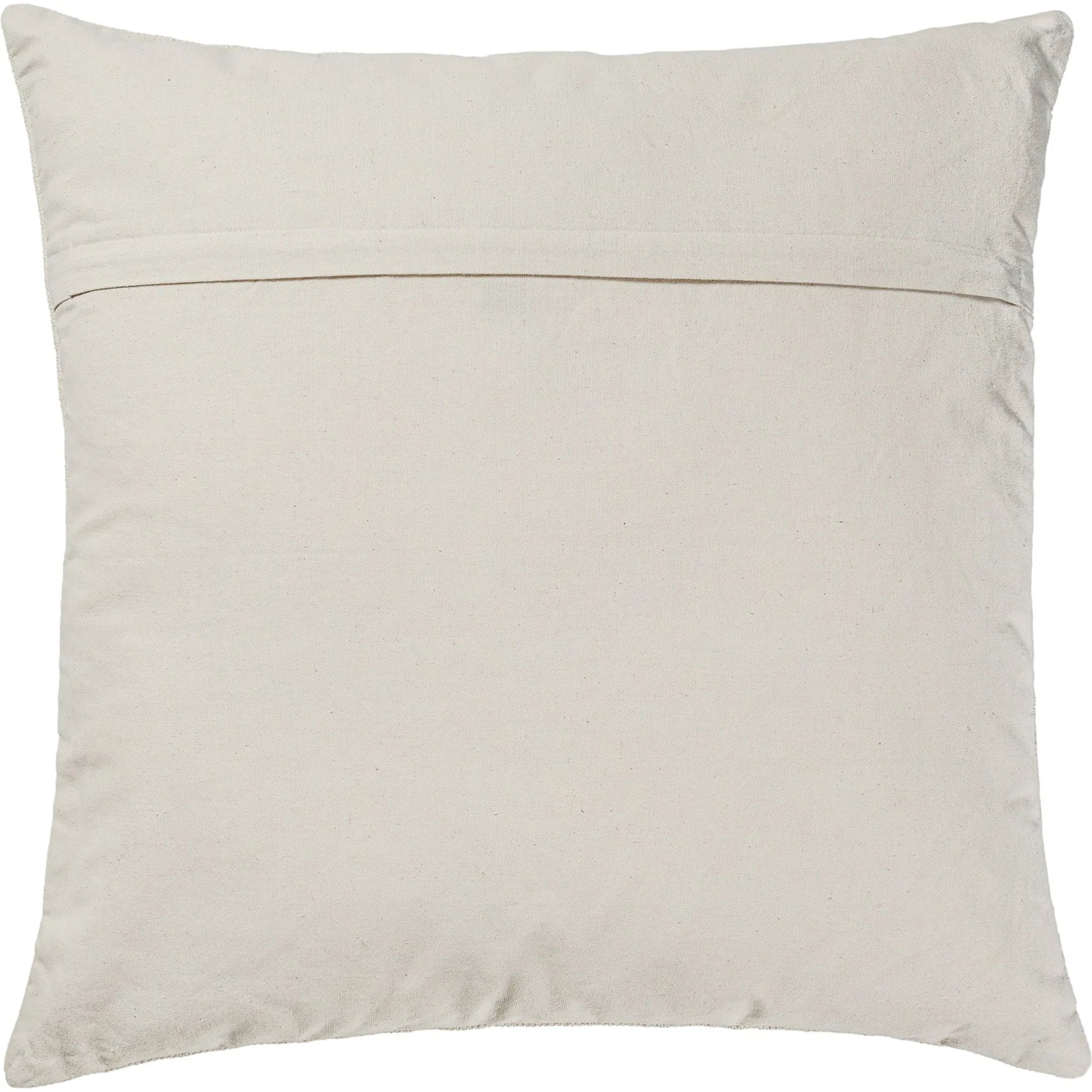Tabitha Square Embroidered Throw Pillow by TOV Furniture in cream. Made from cotton, wool in a unique style.