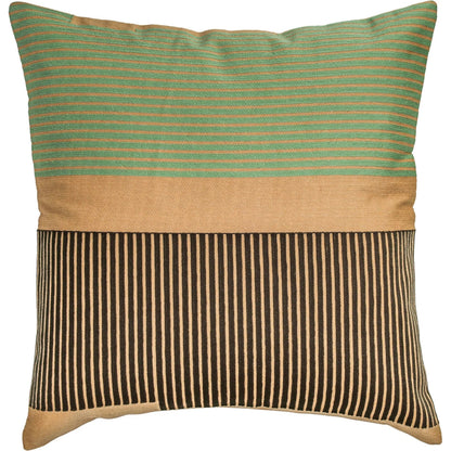 Deco 20" Square Throw Pillow by TOV Furniture. Made from cotton, wool in a unique style.