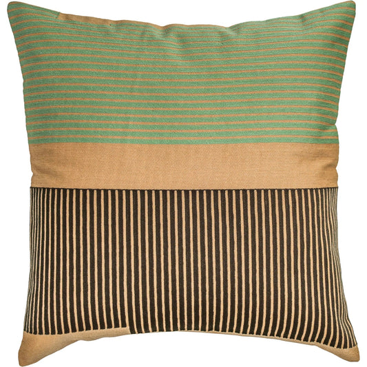 Deco 20" Square Throw Pillow by TOV Furniture. Made from cotton, wool in a unique style.