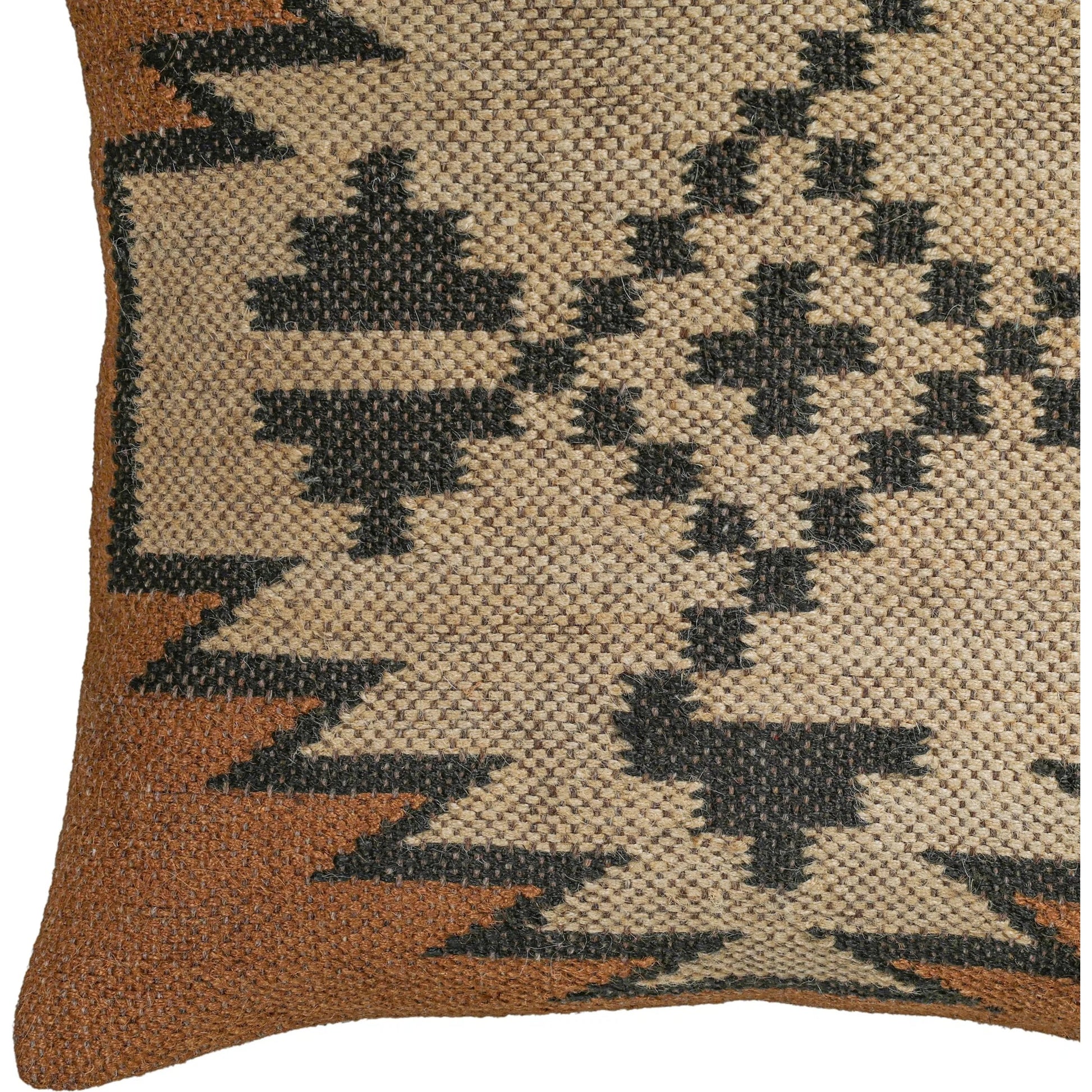 Terra Square Kilim Throw Pillow by TOV Furniture. Made from jute, wool in a unique style.