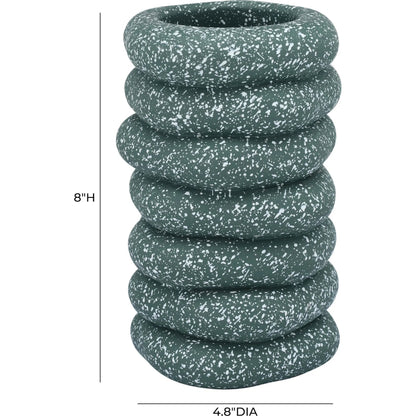 Gabby Speckled Cairn Vase by TOV Furniture. Made from concrete in a unique style.