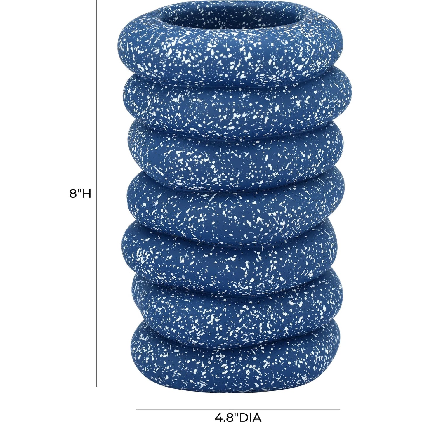 005 SI-2454312 | Additional Silo | Gabby Speckled Cairn Vase by TOV Furniture. Made from concrete in a unique style.