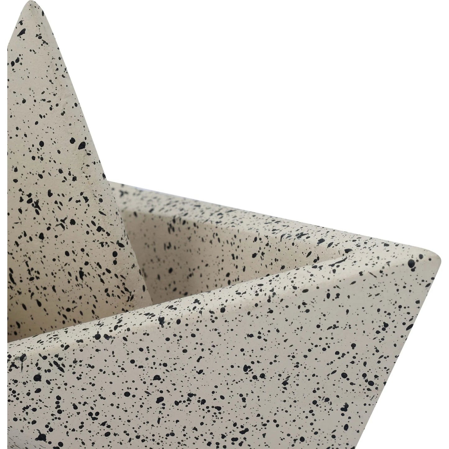 000 SI-2454314 | Closeup | Gabby Speckled Sailboat Catchall by TOV Furniture in cream. Made from concrete in a unique style.