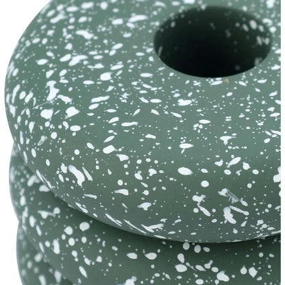 Gabby Speckled Stacked Candleholder by TOV Furniture. Made from concrete in a unique style.