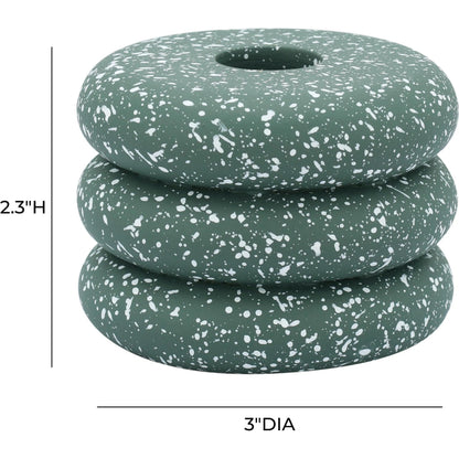 Gabby Speckled Stacked Candleholder by TOV Furniture. Made from concrete in a unique style.