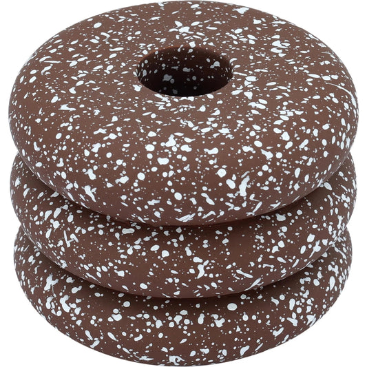 Gabby Speckled Stacked Candleholder by TOV Furniture. Made from concrete in a unique style.