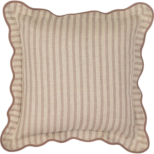Striped Accent Cushion by TOV Furniture. Made from cotton, linen in a eclectic & global style.