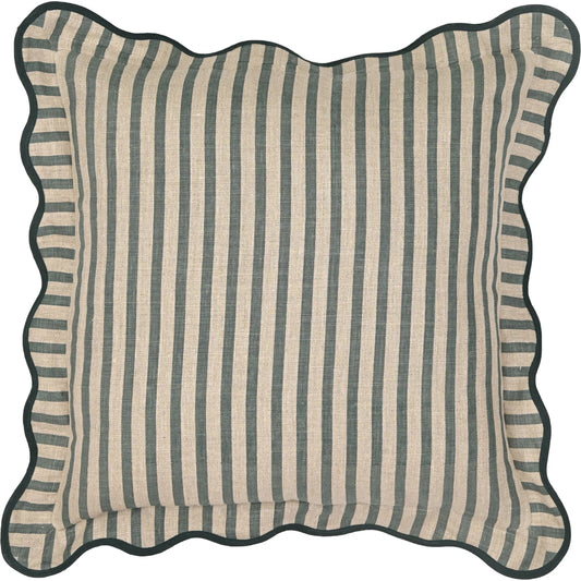 Striped Accent Cushion by TOV Furniture. Made from cotton, linen in a eclectic & global style.
