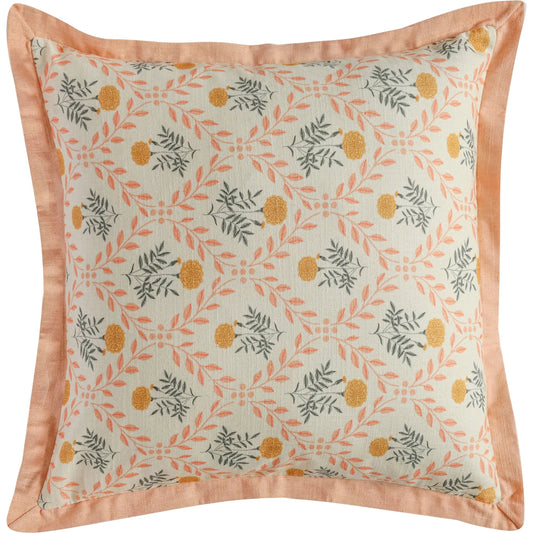 Dolce Blush Pink Natural Throw Pillow by TOV Furniture in multi. Made from cotton, linen, polyester, viscose in a unique style.