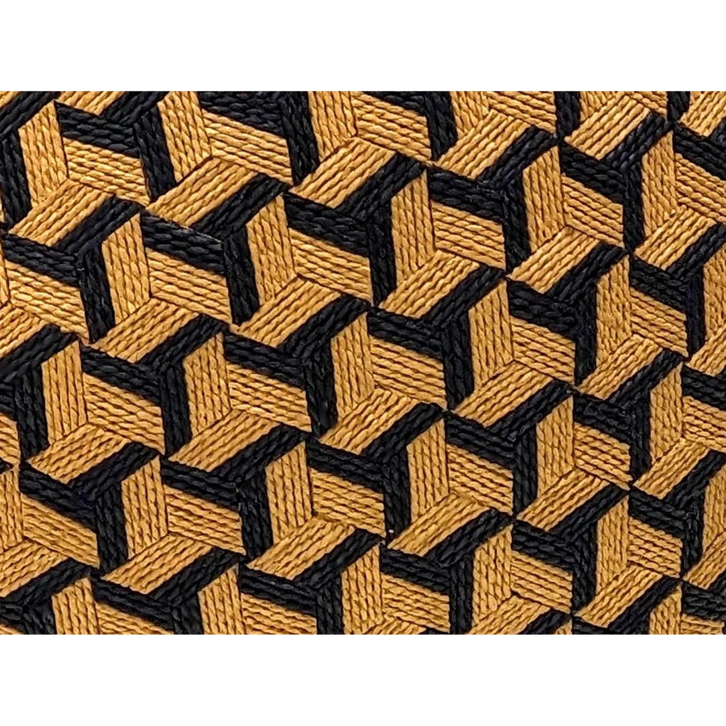 005 SI-2248285 | Closeup | Jahia Geometric Vase by TOV Furniture in black, natural. Made from cardboard, paper in a rustic style.