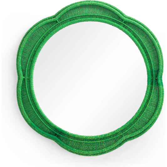 Zeva Wall Mirror by TOV Furniture. Made from glass, mdf, metal, paper cord in a unique style.