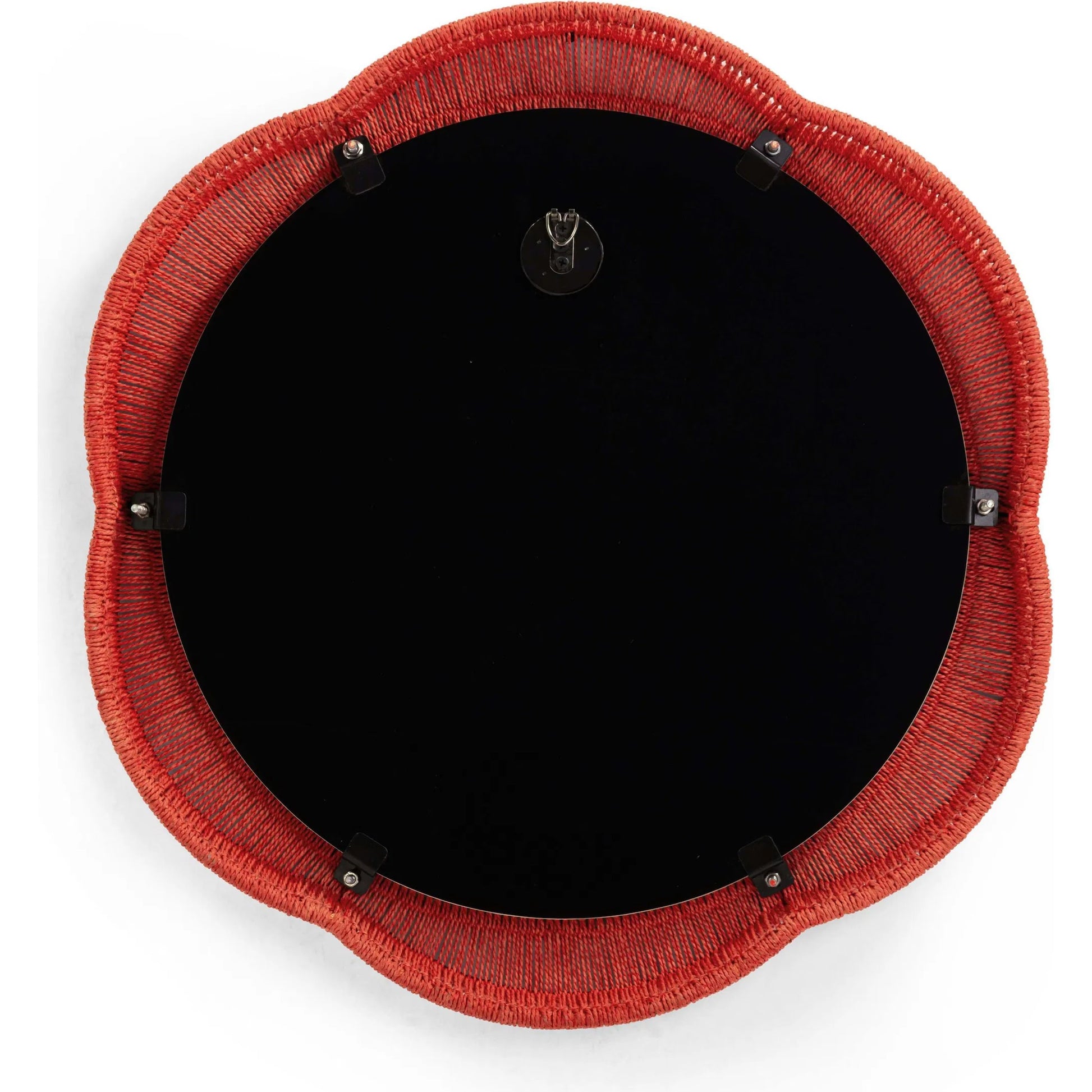 Zeva Wall Mirror by TOV Furniture. Made from glass, mdf, metal, paper cord in a eclectic & global style.