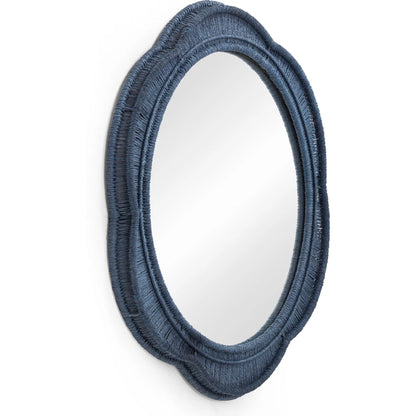 Zeva Wall Mirror by TOV Furniture. Made from glass, mdf, metal, paper cord in a eclectic & global style.