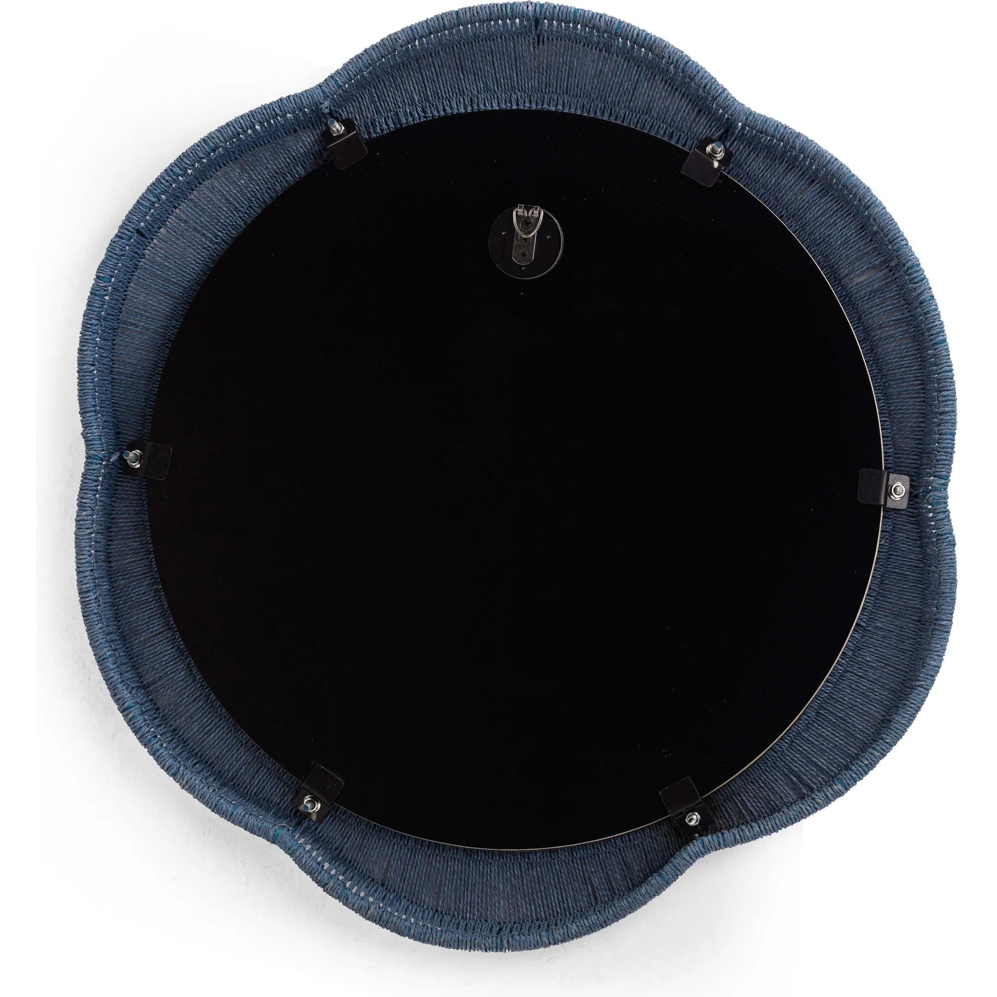 Zeva Wall Mirror by TOV Furniture. Made from glass, mdf, metal, paper cord in a eclectic & global style.