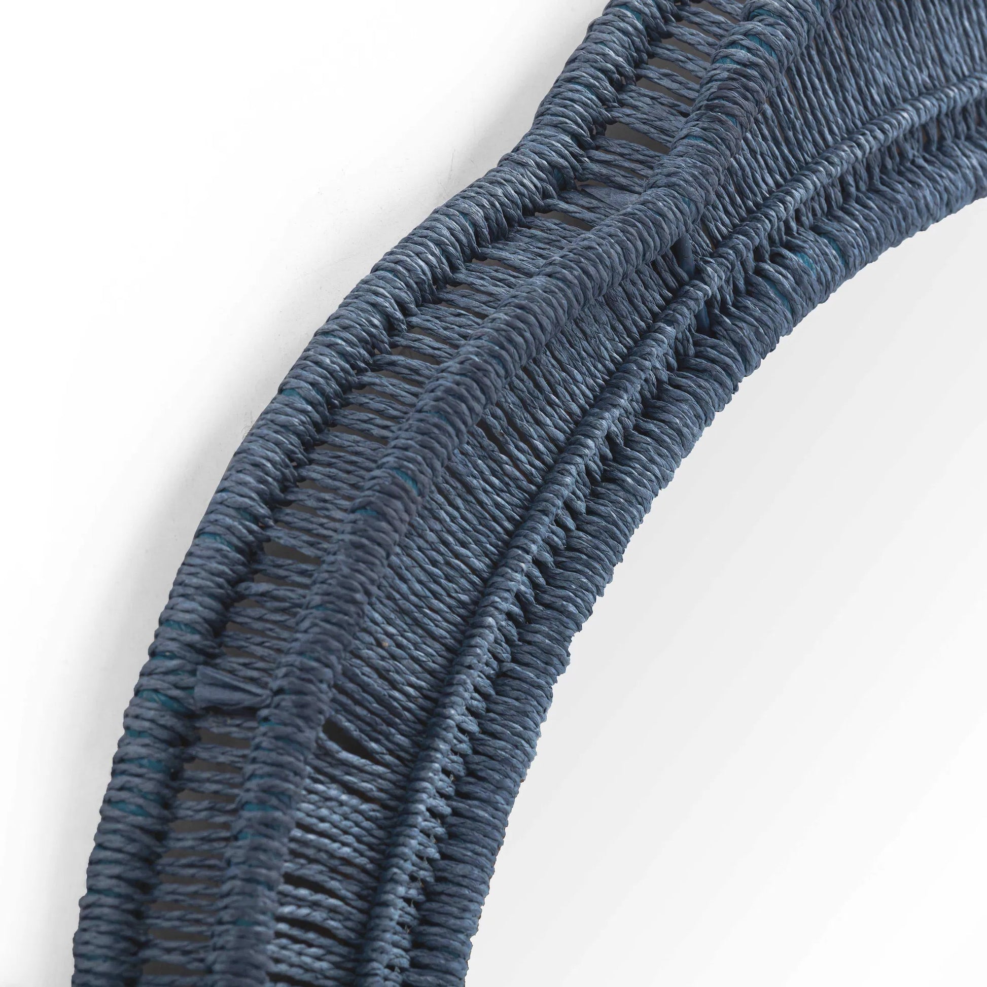 Zeva Wall Mirror by TOV Furniture. Made from glass, mdf, metal, paper cord in a eclectic & global style.