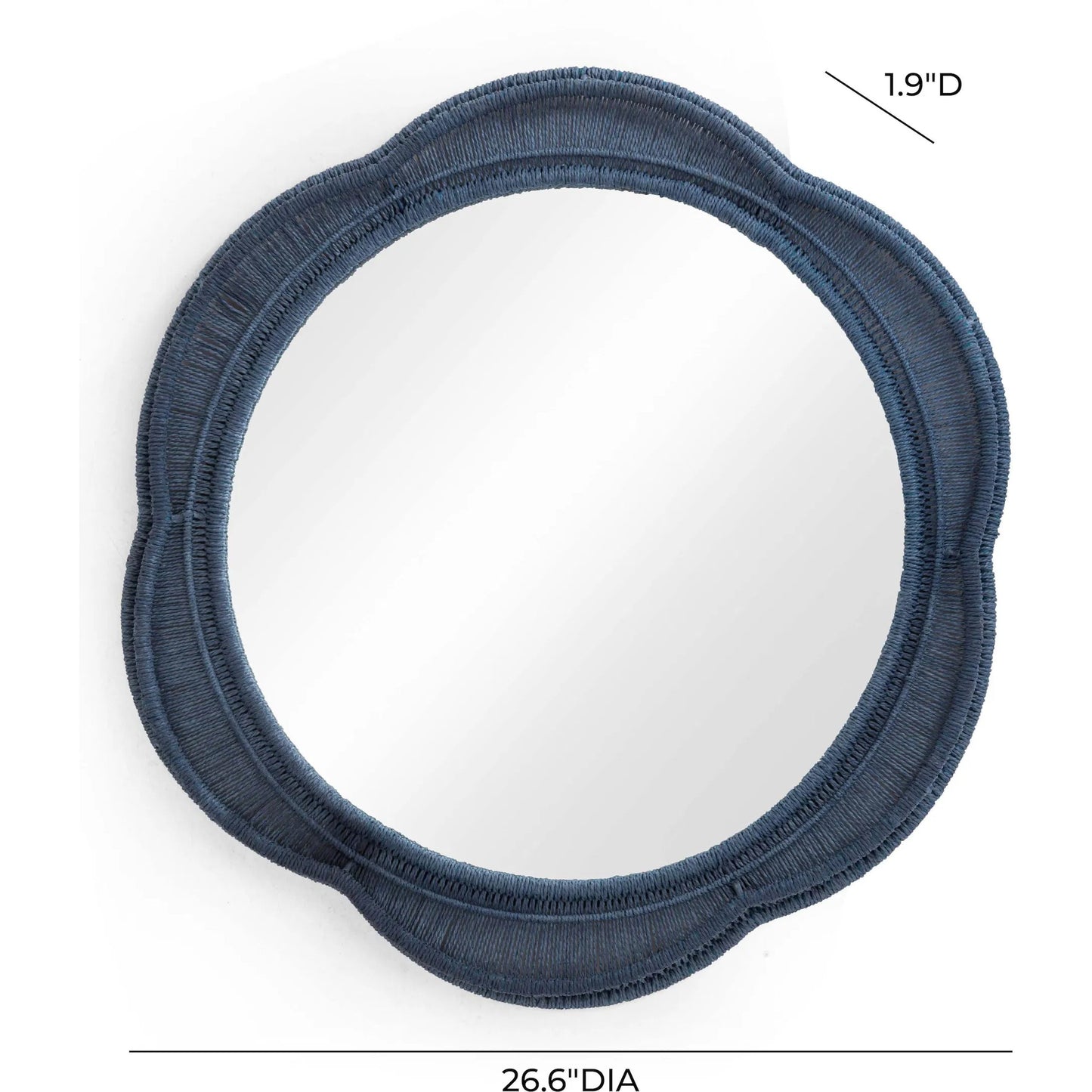 010 SI-2356407 | Additional Silo | Zeva Wall Mirror by TOV Furniture. Made from glass, mdf, metal, paper cord in a eclectic & global style.