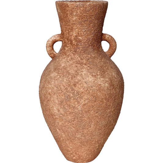 Earthenware Roman Vase by TOV Furniture in terracotta. Made from ceramic in a rustic style.