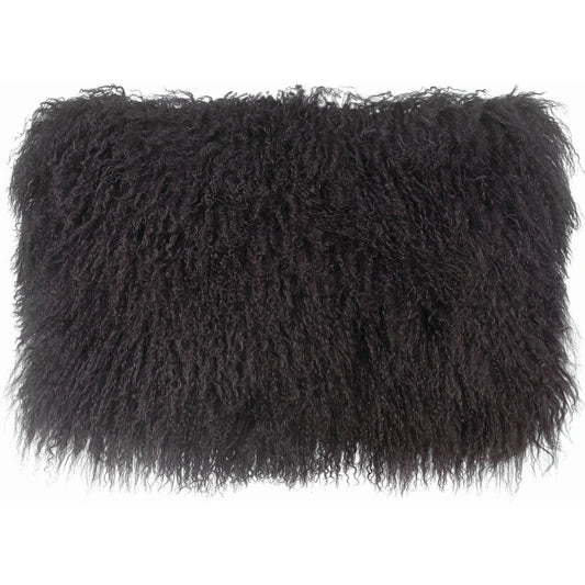 001 S-245814 | Primary Silo | Tibetan Sheep Dark Long Pillow by TOV Furniture in gray. Made from sheepskin in a modern style.