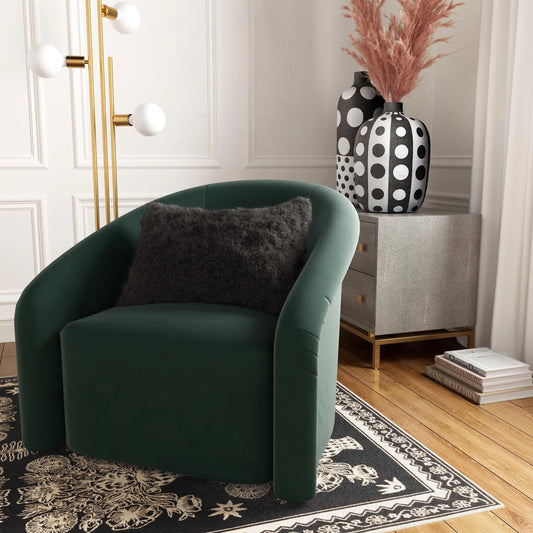 Tibetan Sheep Dark Long Pillow by TOV Furniture in gray. Made from sheepskin in a modern style.