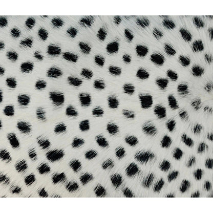 Goatskin Lumbar Pillow by TOV Furniture in white leopard. Made from goatskin in a eclectic & global style.