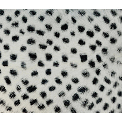 Goatskin Lumbar Pillow by TOV Furniture in white leopard. Made from goatskin in a eclectic & global style.