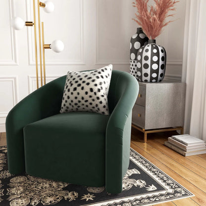 Goatskin Pillow by TOV Furniture in white leopard. Made from goatskin in a eclectic & global style.