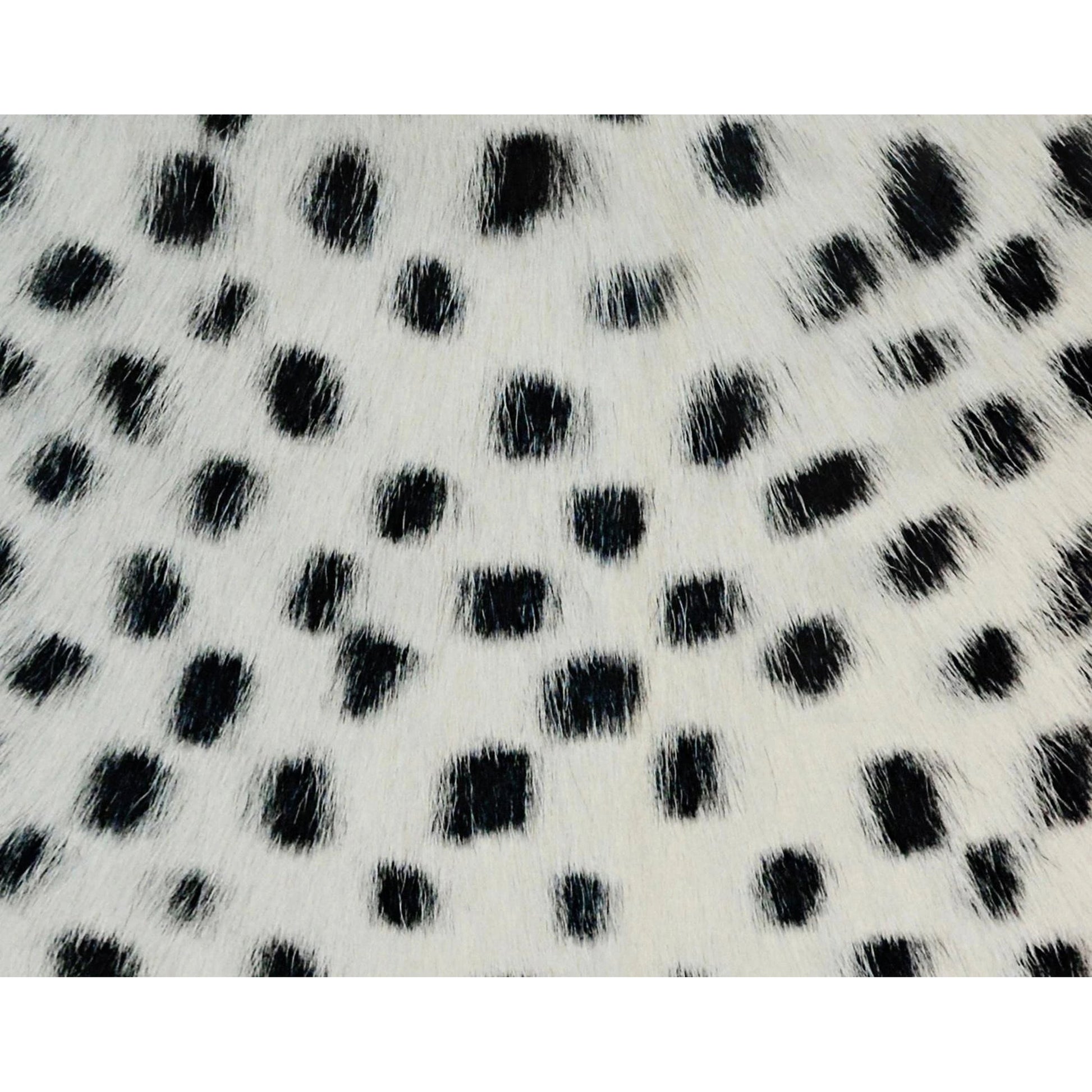 Goatskin Pillow by TOV Furniture in white leopard. Made from goatskin in a eclectic & global style.
