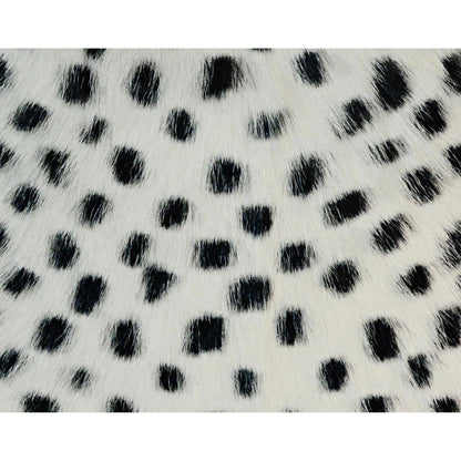 Goatskin Pillow by TOV Furniture in white leopard. Made from goatskin in a eclectic & global style.