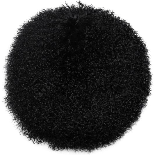 New Zealand Sheepskin Round Pillow by TOV Furniture. Made from sheepskin, polyester-fiber fill in a eclectic & global style.