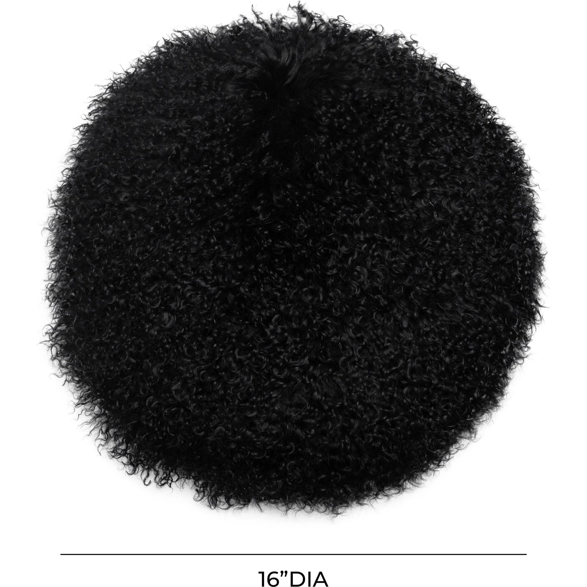 New Zealand Sheepskin Round Pillow by TOV Furniture. Made from sheepskin, polyester-fiber fill in a eclectic & global style.