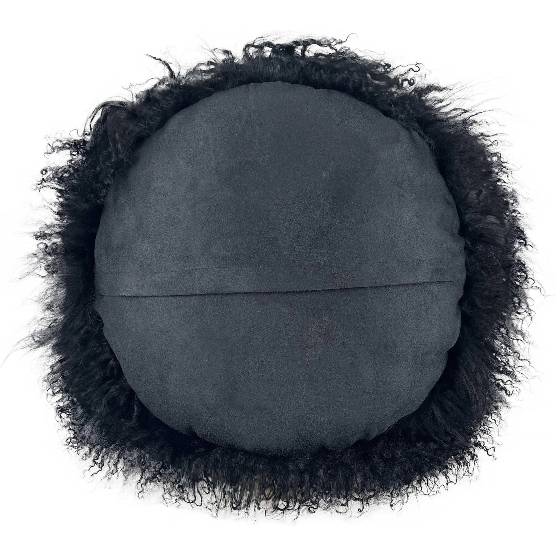 New Zealand Sheepskin Round Pillow by TOV Furniture. Made from sheepskin, polyester-fiber fill in a eclectic & global style.