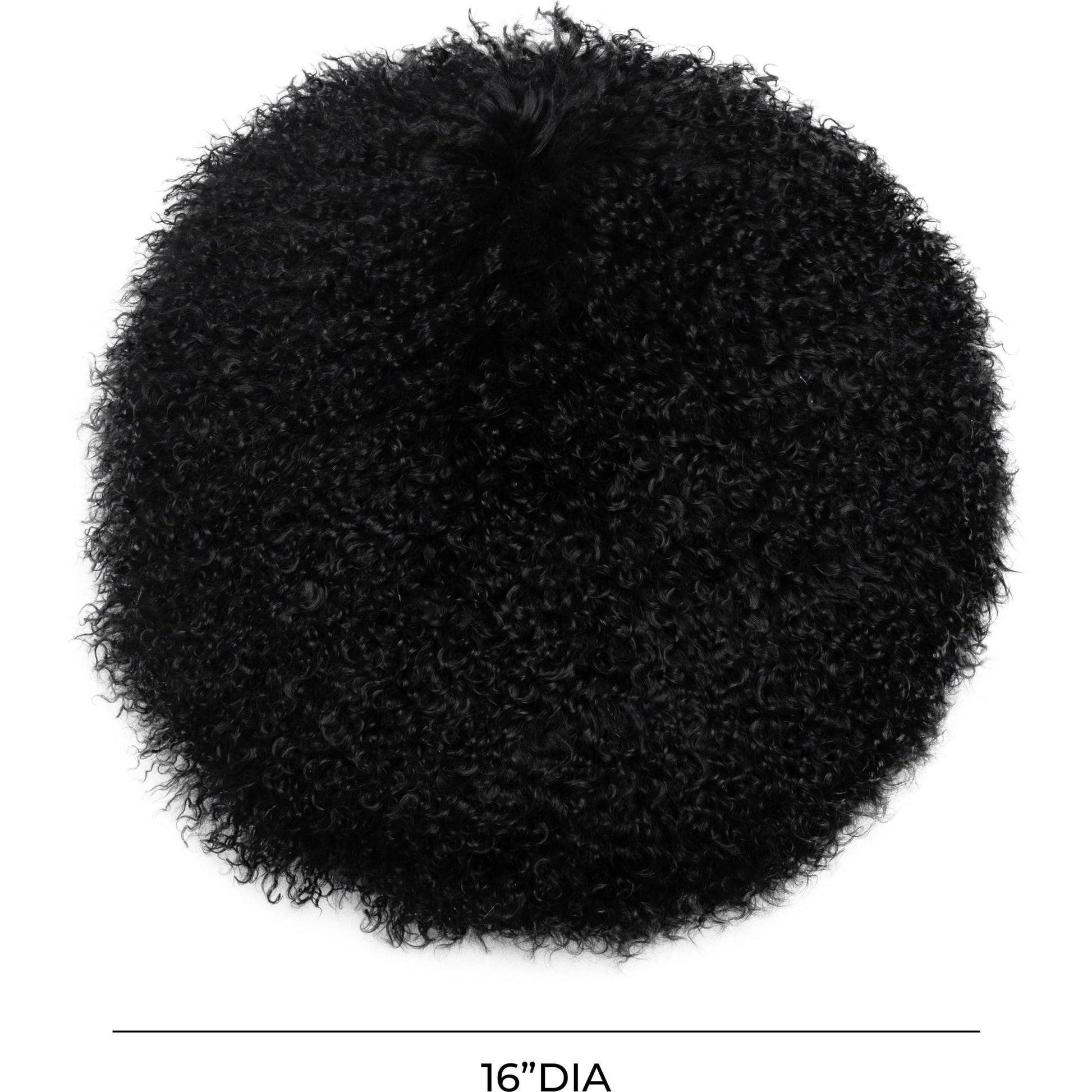 New Zealand Sheepskin Round Pillow by TOV Furniture. Made from sheepskin, polyester-fiber fill in a eclectic & global style.