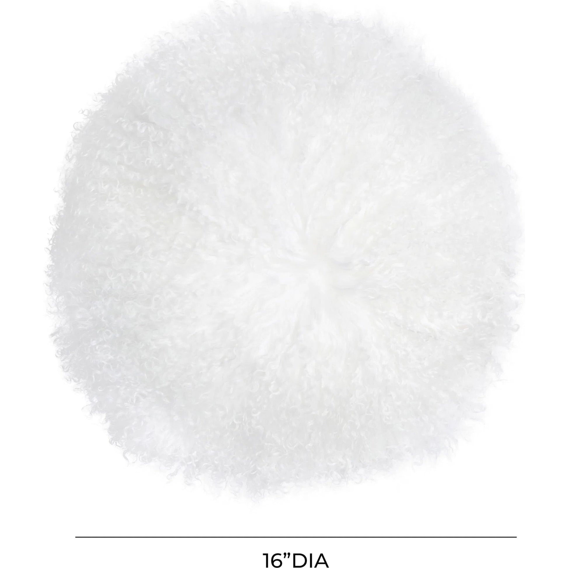 New Zealand Sheepskin Round Pillow by TOV Furniture. Made from sheepskin, polyester-fiber fill in a eclectic & global style.