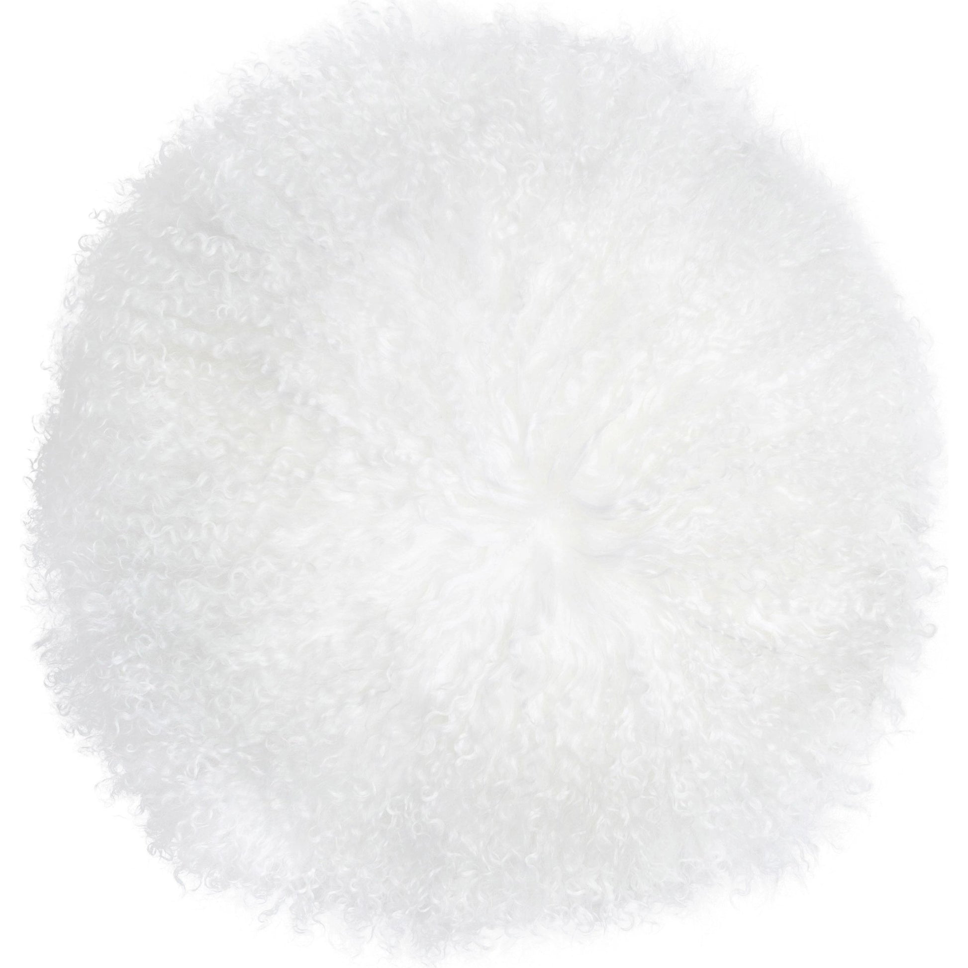 New Zealand Sheepskin Round Pillow by TOV Furniture. Made from sheepskin, polyester-fiber fill in a eclectic & global style.