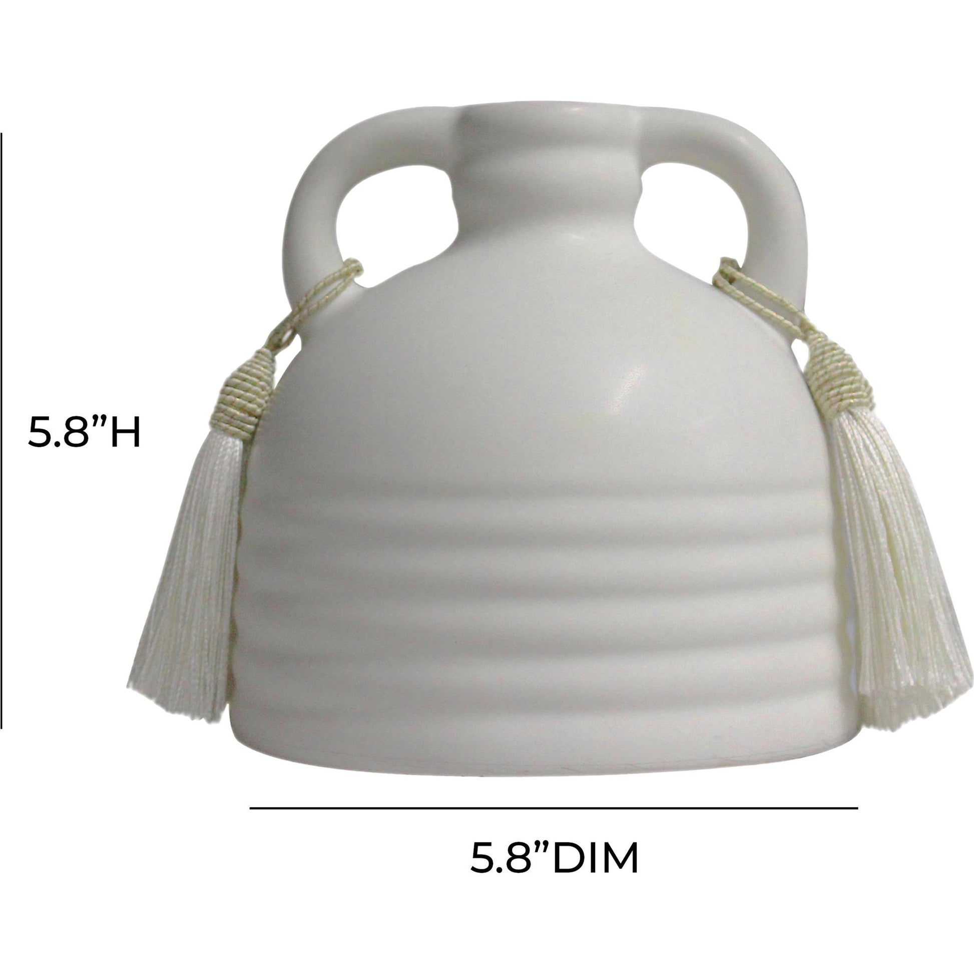 Adonis Ceramic Vase by TOV Furniture. Made from ceramic in a modern style.