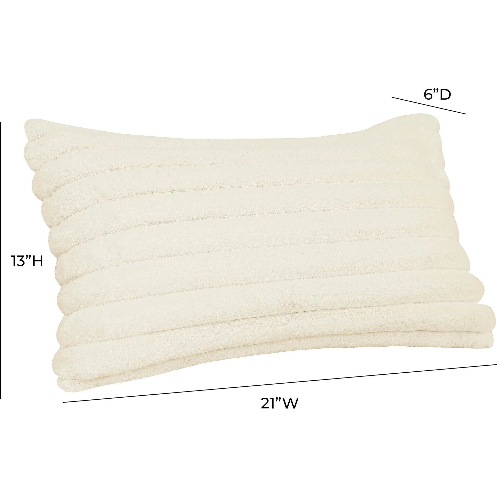 Furry Vegan Fur Accent Pillow by TOV Furniture. Made from fabric in a unique style.